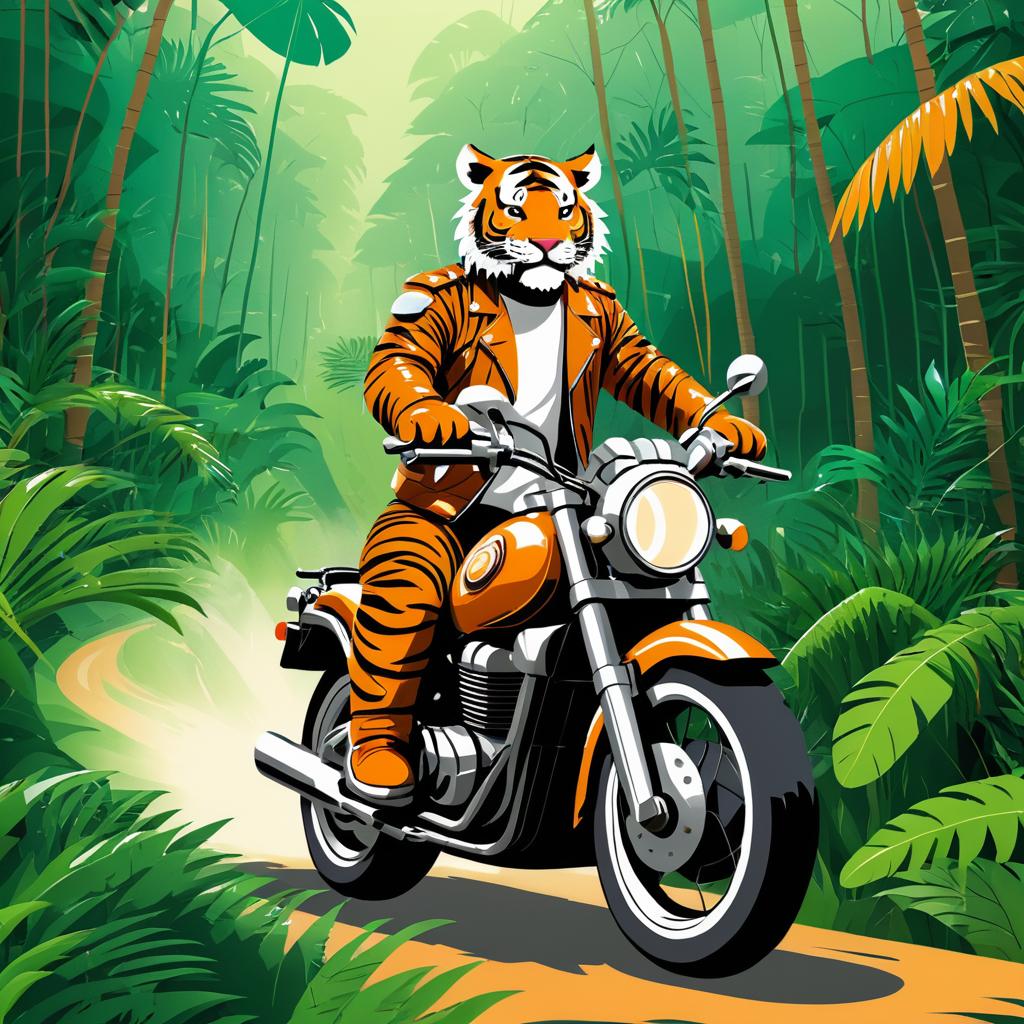 Tiger Biker: Jungle Adventure on Wheels