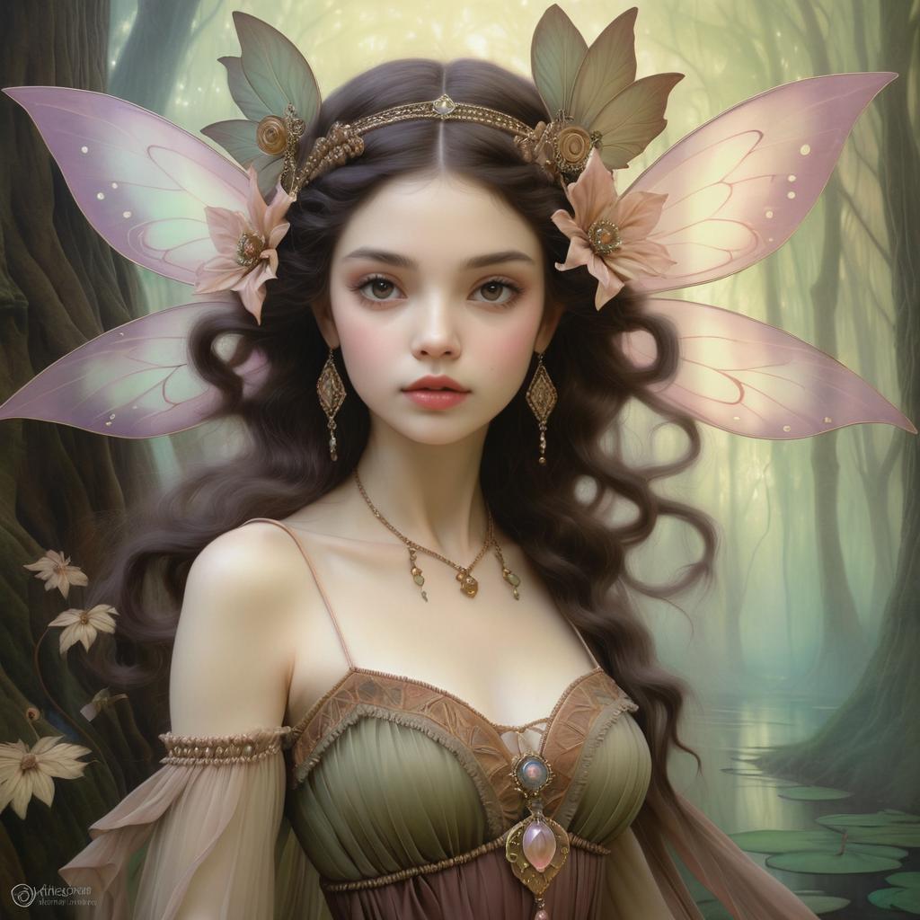 Bohemian Fairy in Hyper-Realism Style