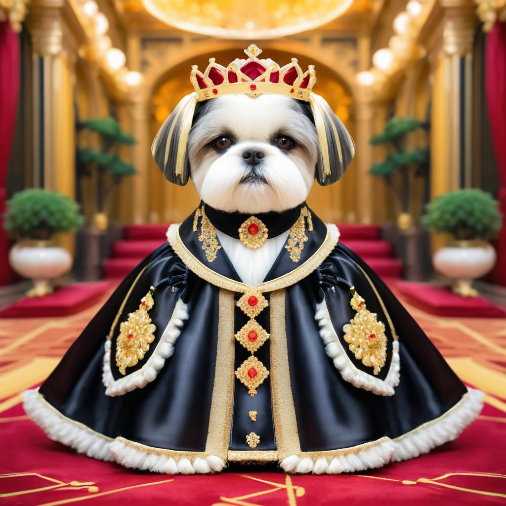 Royal Shih Tzu in Luxurious Palace