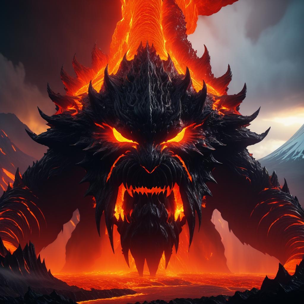 Epic Lava Monster in Mount Doom