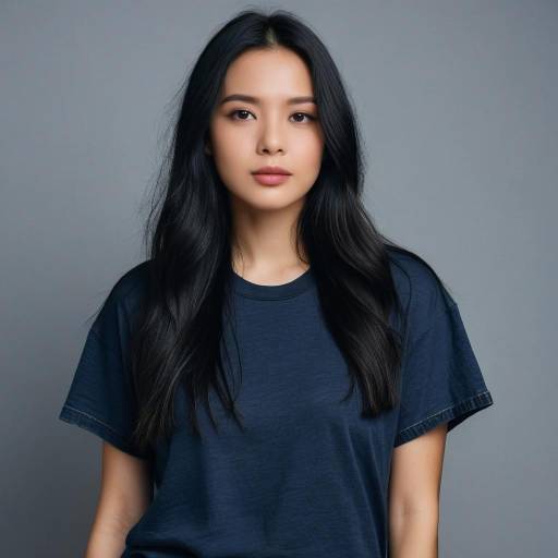Minimalist Portrait of Young Woman
