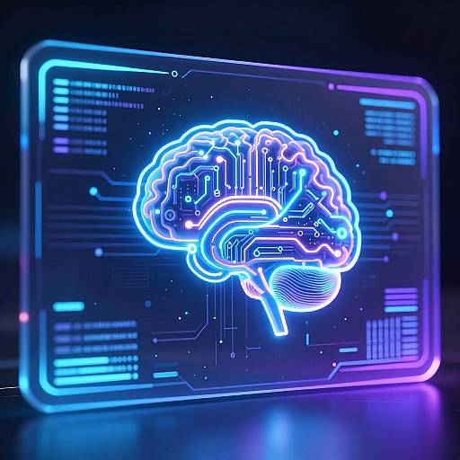 Futuristic AI Generator Interface