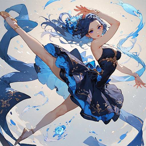 Magic Ballerina in Art Deco Style