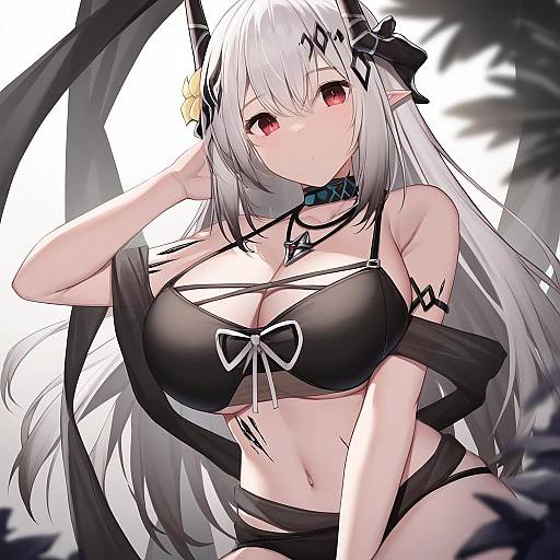 Illustration of Mudrock (silent night) (arknights), arknights in the style of Xe (execut3r)