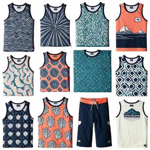Stylish Unisex Rash Guard Moodboard
