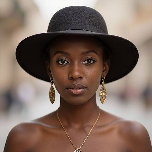 Beautiful Ankara Style Woman Portrait