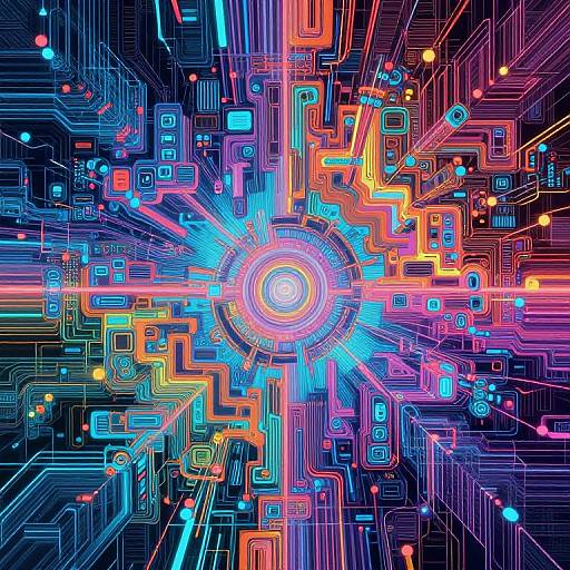 Futuristic AI Image Expander Art