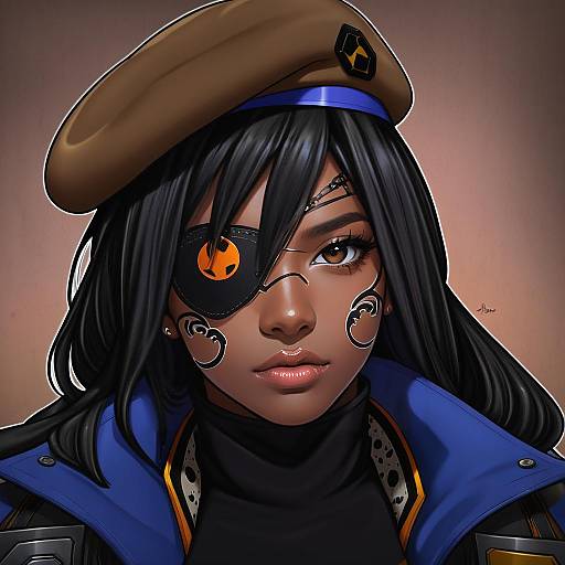 Illustration of Ana (overwatch), overwatch in the style of Kara (color)