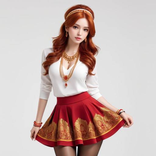Charming Lady with Fiery Red Hair Charming Lady with Fiery Red Hair