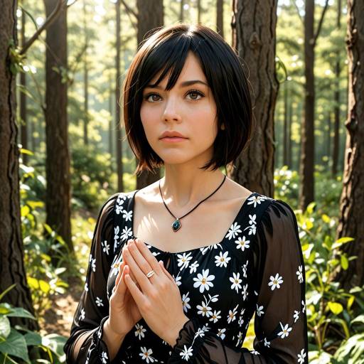 Mikasa Ackerman in a Forest Setting