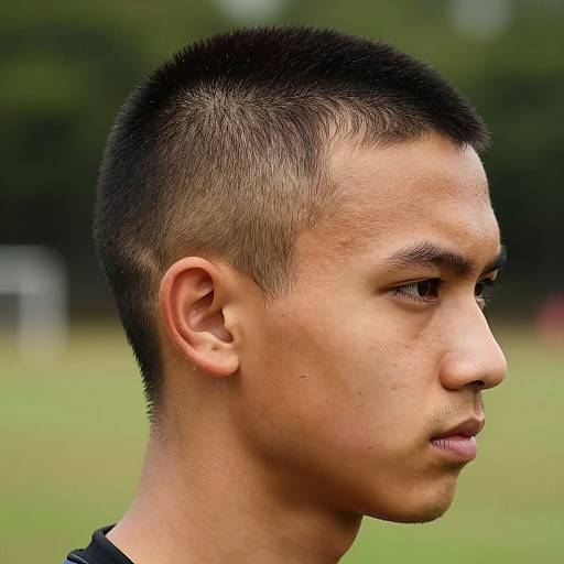 Sporty Buzz Cut in Natural Light
