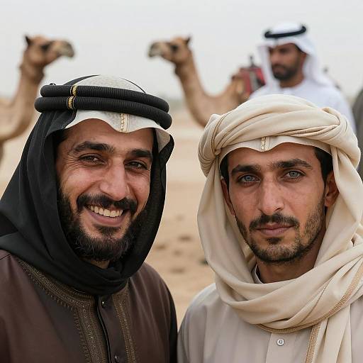 Dramatic Portrait of Two Men