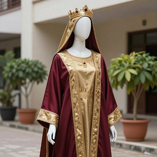 Regal Mannequin in Royal Attire