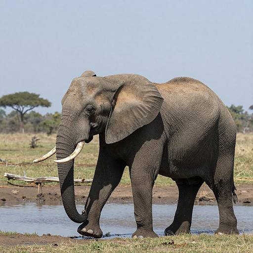 Majestic African Elephant in Savanna