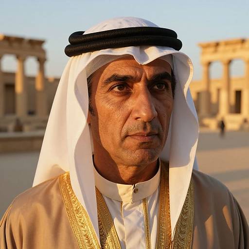 Photorealistic Middle Eastern Explorer Portrait