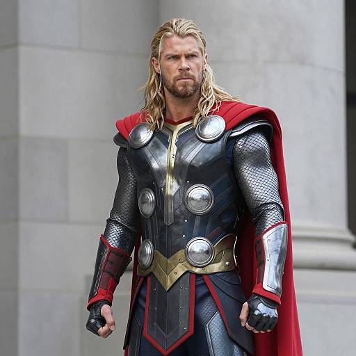 Male Cosplayer in Thor Costume