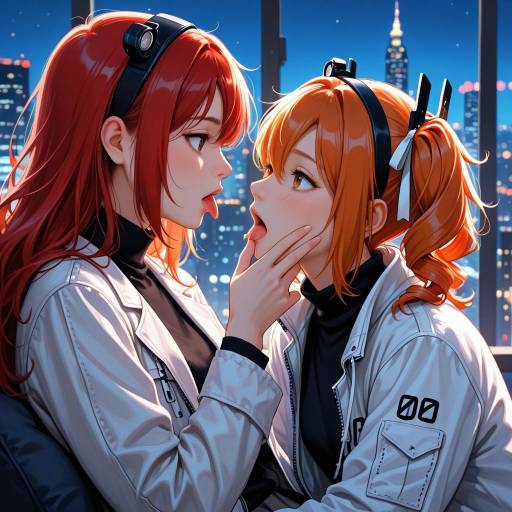 Playful Night Scene with Adachi Rei