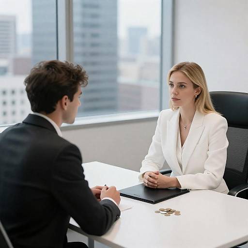 Modern Office Meeting Between Professionals