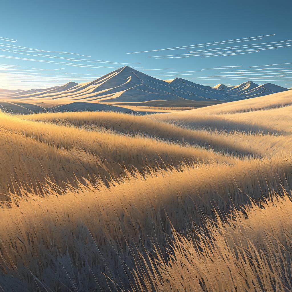 Vast Steppe with Dynamic 3D Elements