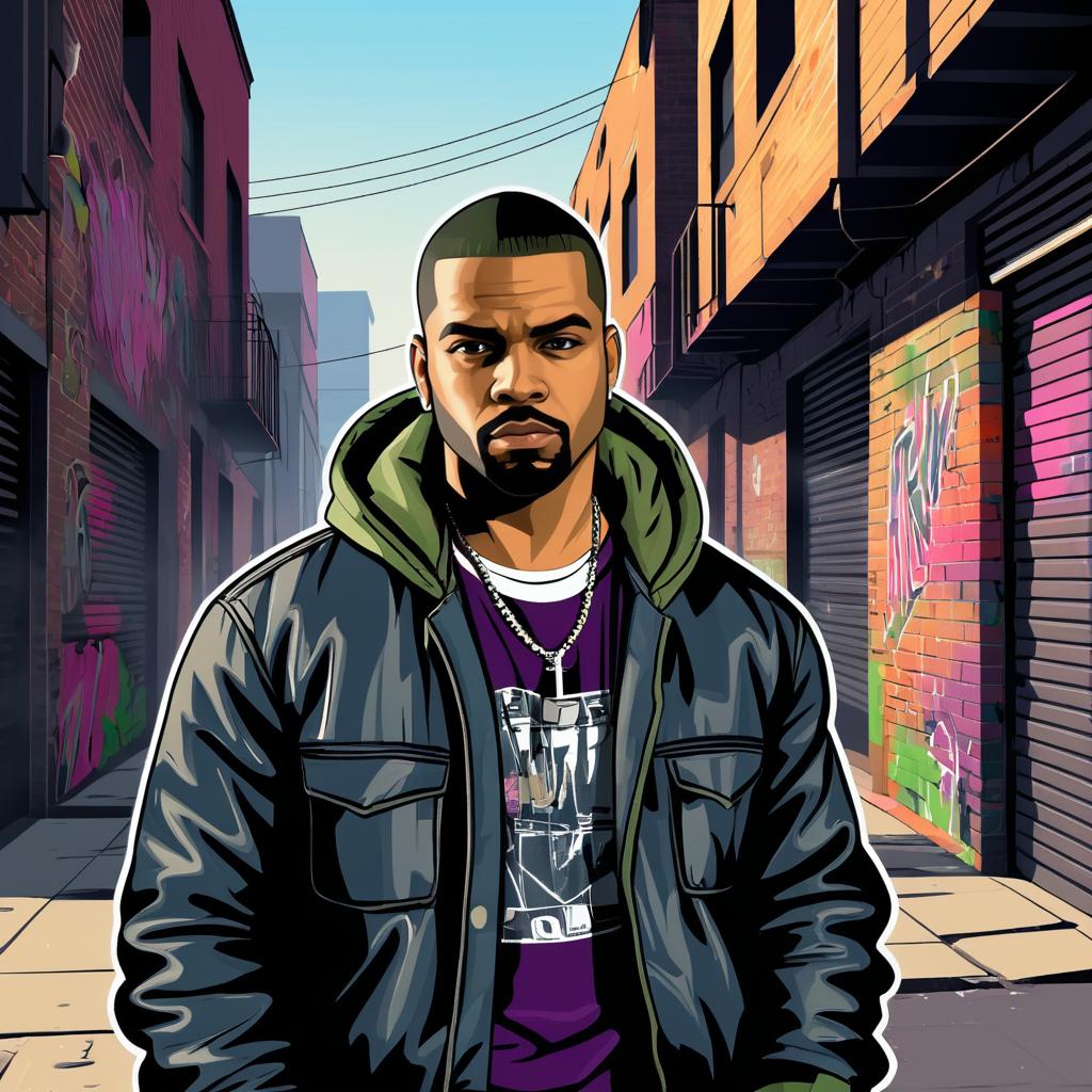 Urban Graffiti Artist in GTA Style