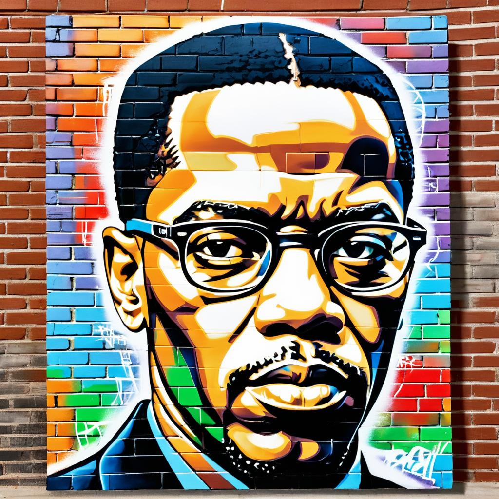 Urban Graffiti Art of Malcolm X