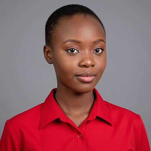 Uhura Inspired Red Shirt Portrait