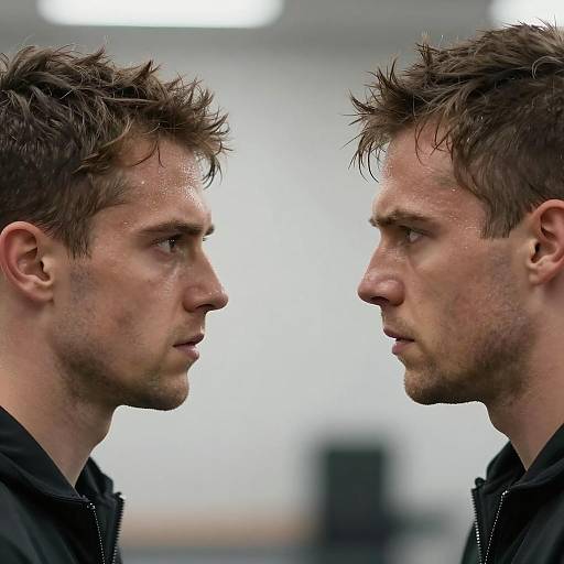 Intense Confrontation Between Two Men