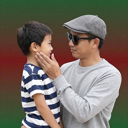 Heartwarming Moment Between Father and Son