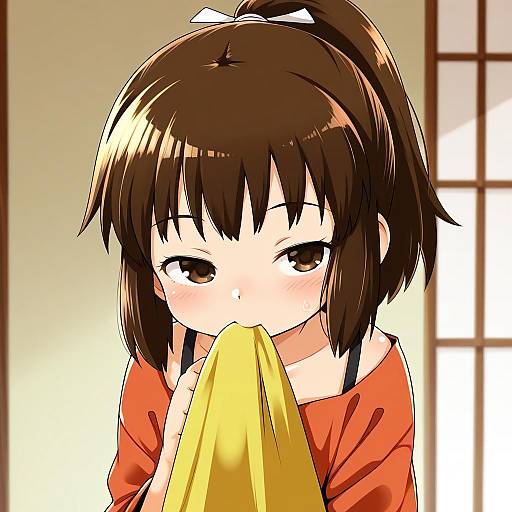 Illustration of Ogino chihiro, sen to chihiro no kamikakushi in the style of Nassukun