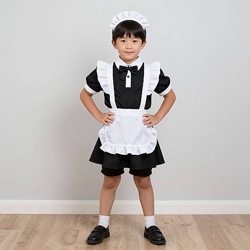 Child in French Maid Costume