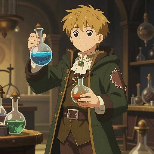 Charming Arcane Alchemist Illustration