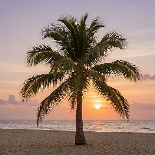 Elegant Palmino Palm at Sunset Beach
