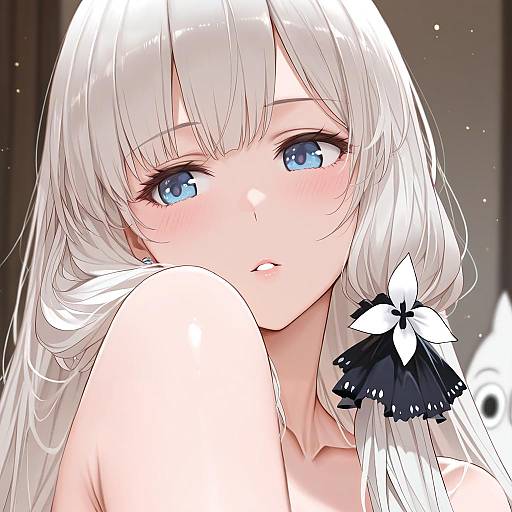 Illustration of Moomintroll, moomin in the style of Dishwasher1910