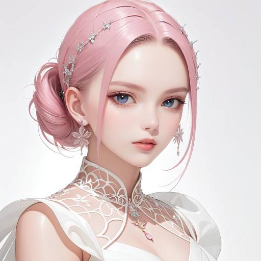Elegant Solo Portrait of a Refined Woman Elegant Solo Portrait of a Refined Woman