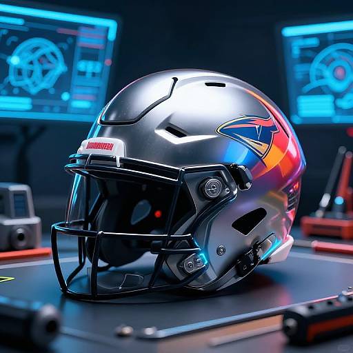 Futuristic Football Helmet Design