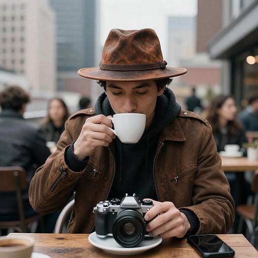 Travel Photographer at Rooftop City Café