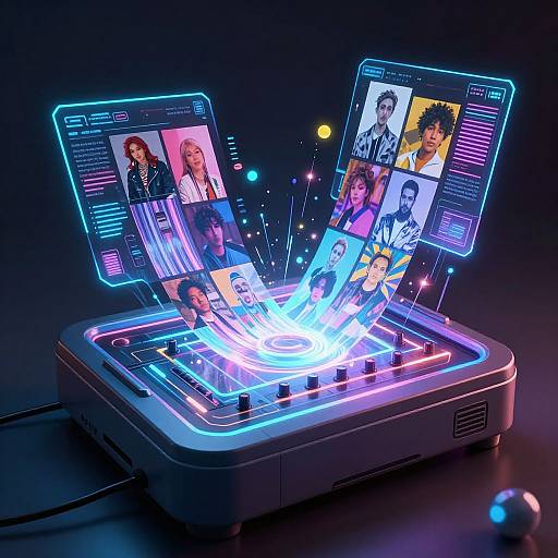 Futuristic Cyberpunk Image Blender