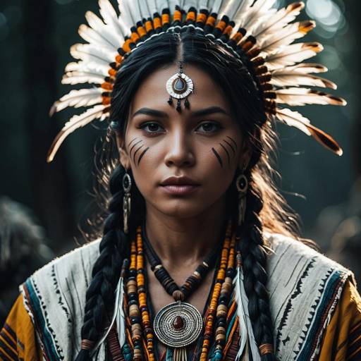 Ethereal Portrait of Indigenous Shaman Ethereal Portrait of Indigenous Shaman