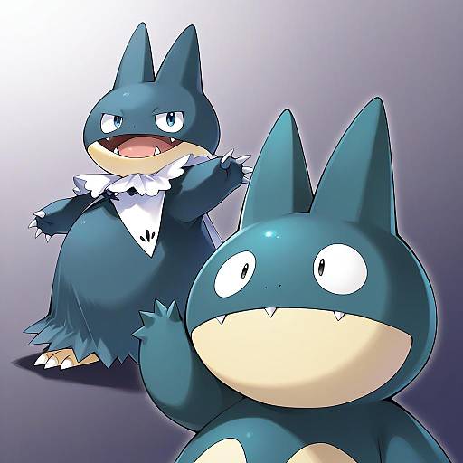 Illustration of Munchlax, pokemon in the style of Suzuhira hiro