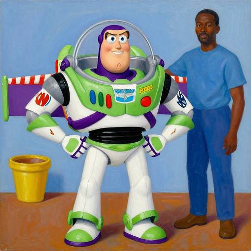 Buzz Lightyear Oil Painting Tribute
