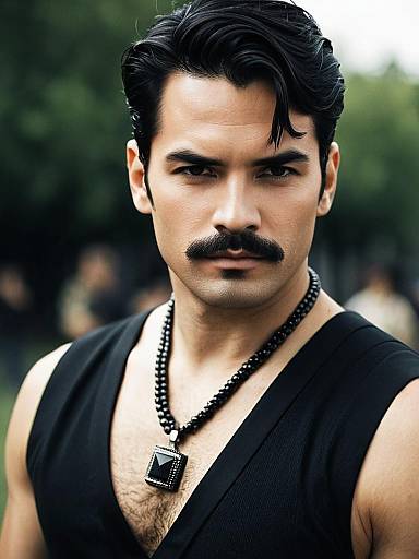 Stylish Matrix Man Costume Portrait