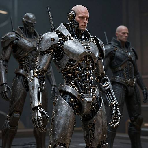 Biomechanical Dieselpunk Man Transformation