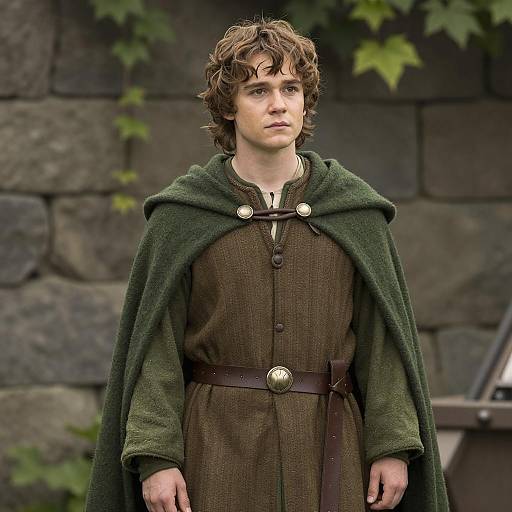 Young Man in Medieval Fantasy Costume