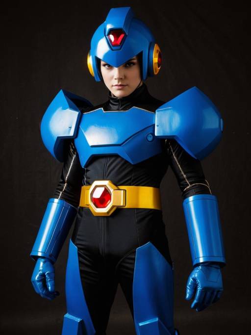 Realistic Dark MegaMan.EXE Cosplay Photo