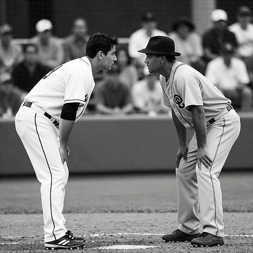 Intense Baseball Field Argument Scene