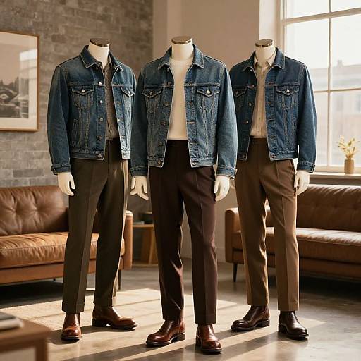 Stylish Denim Jackets in Urban Loft