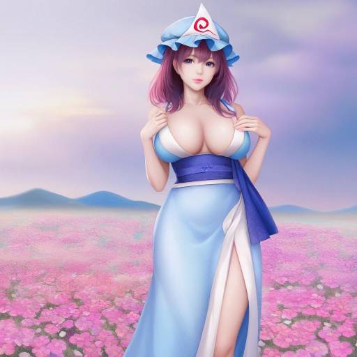 Saigyouji Yuyuko in Flower Meadow