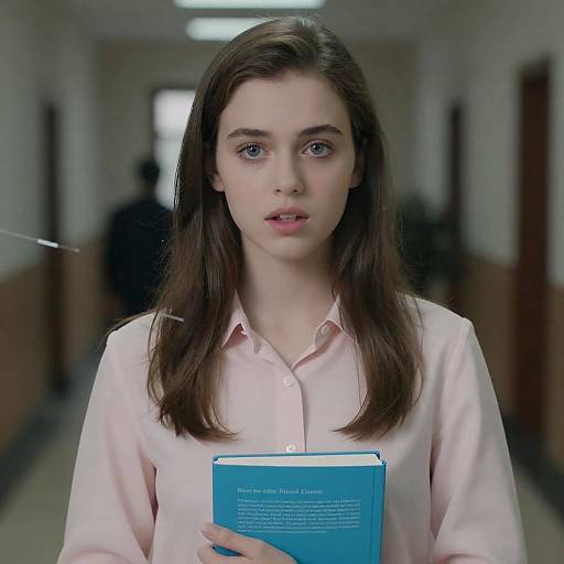 Intriguing Portrait of a Focused Young Woman