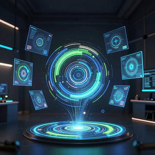 Dynamic AI Algorithmic Art Scene