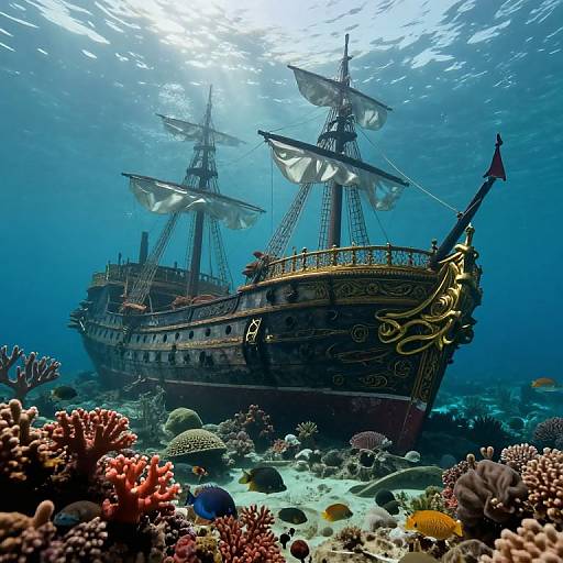 Enchanted Dutch Golden Age Underwater Scene